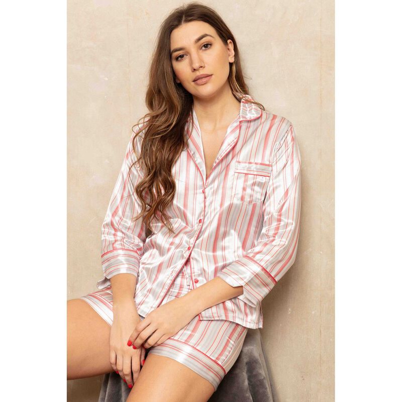 Cottonreal Cuddleskin Cotton Brushback Pj Set image number 1